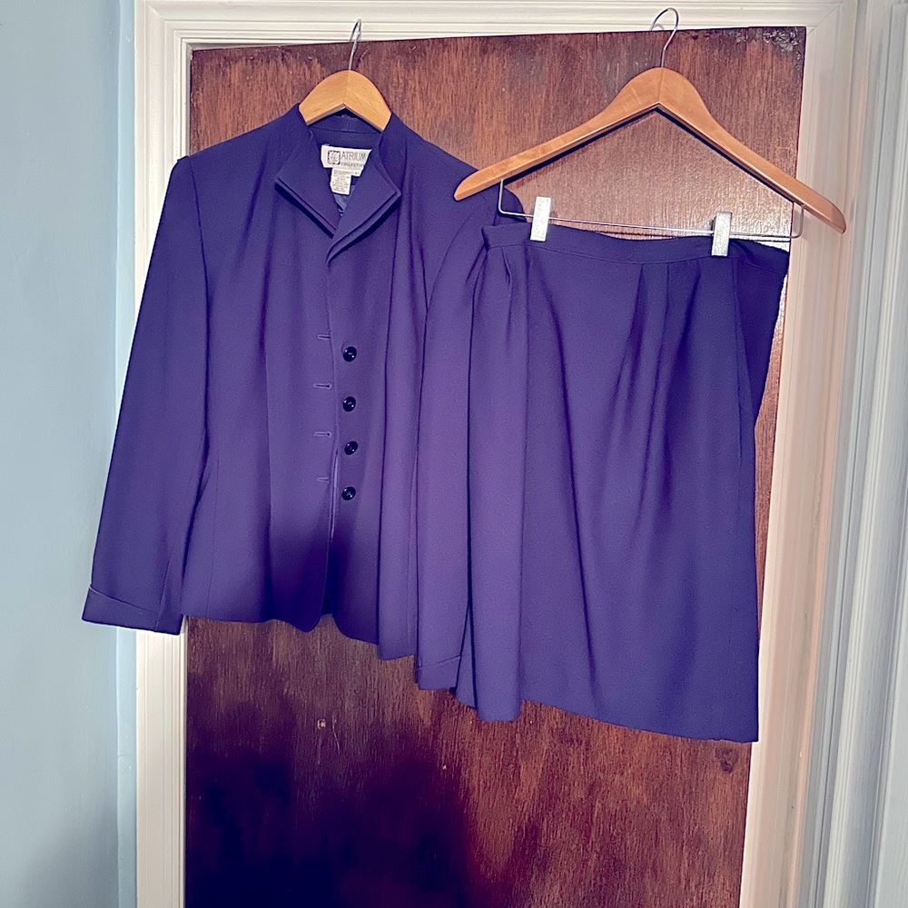 Atrium Purple 2 piece suit